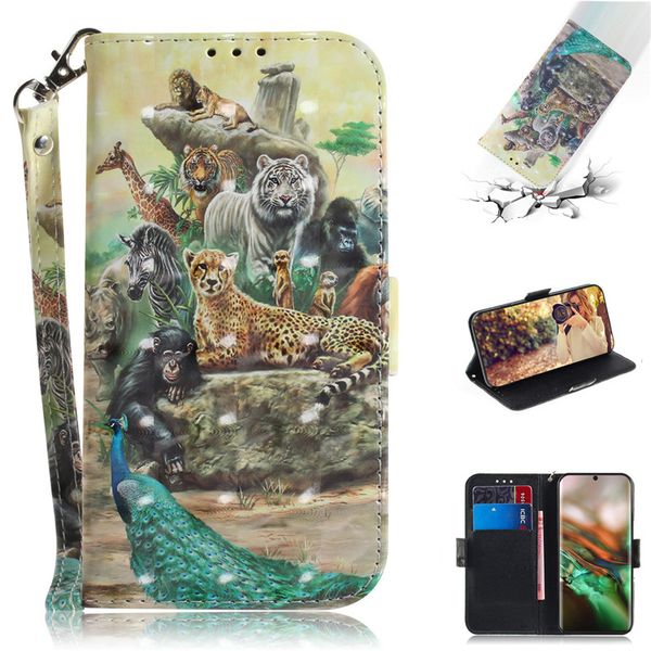 

flip cover wallet stand for samsung galaxy note 10/note 10 plus/note 10 pro case 3d painting pu leather phone bags