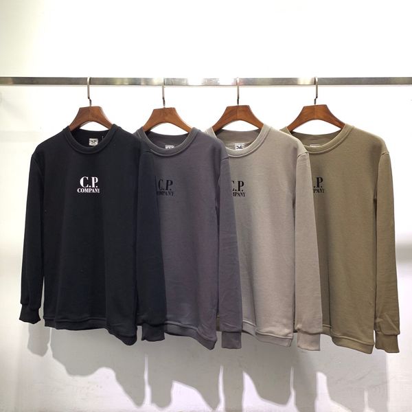 

mens cp company designer hoodies hombres autumn spring long sleeved sweatshirts, Black