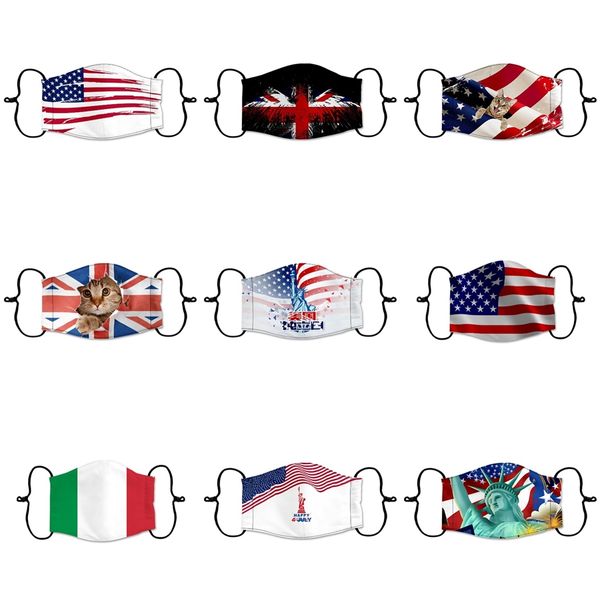 

fashion cola designer 3d ice silk face mask breathable mouth er pollution protect masks flower women fabric sport outdoor ma #5301