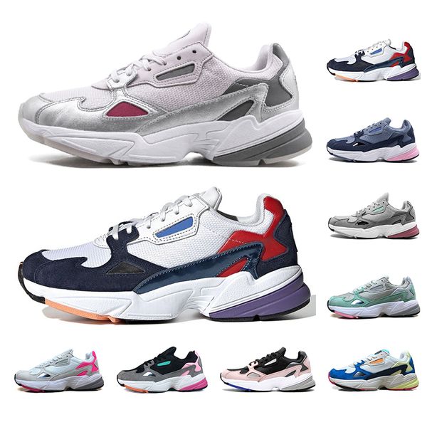 

falcon running shoes for men women sliver multiple colors watermelon triple white sports walking sneaker mens trainers 36-45