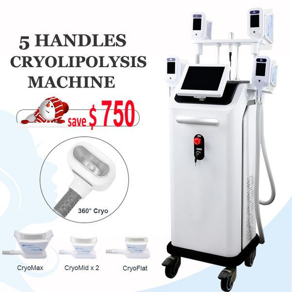 

4 handles working together cryolipolysis fat e machine cryotherapy ultra shape fat ing body slimming equipment on sale