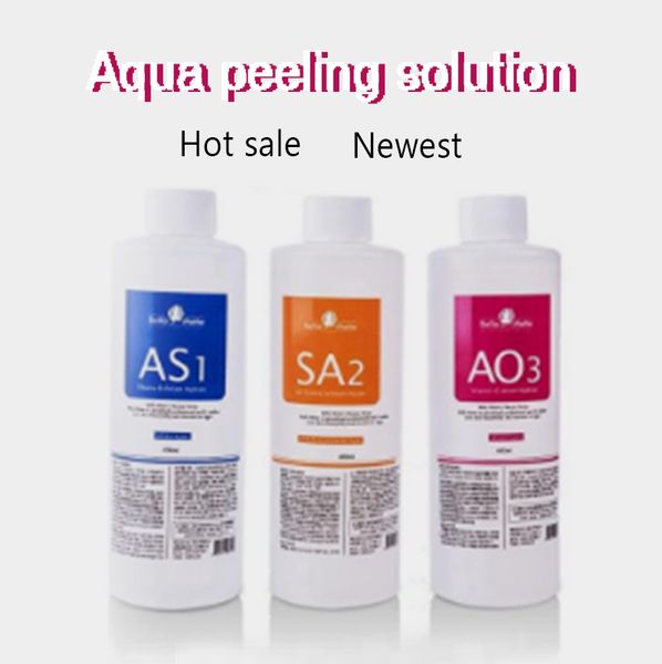 

2019 selling skin care serum / aqua peeling hydra solution hyaluronic acid facial serum facial solutions as1+sa2+ao3