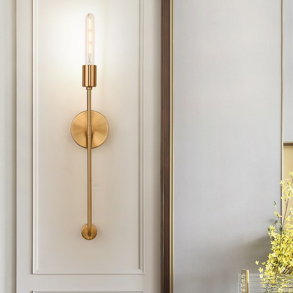 

postmodern led wall lamp bedroom long metal fixture corridor lights porch corridor clubhouse living room decorative lighting