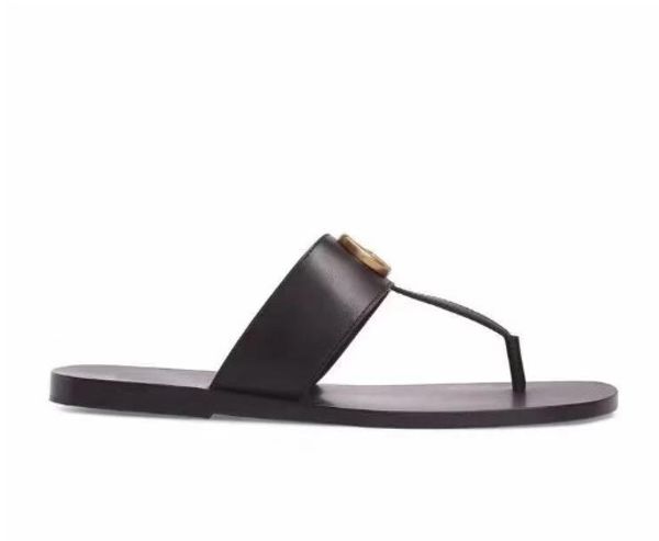 

2020 fashion flip-flop sandals, slippers for men and women aged 35 to 46 fashion trend slippers, Black