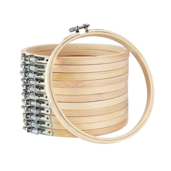 

supplies embroidery hoops accessories round bamboo stitch hoop convenient, Black