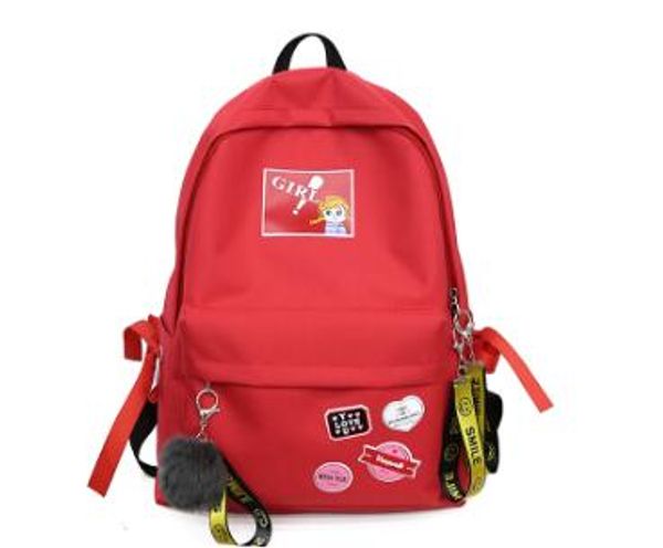 

schoolbag female student canvas backpack street shooting trend high school students personality wild campus backpacks