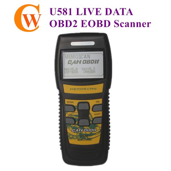 

u581 live data obd2 eobd scanner can-bus code reader