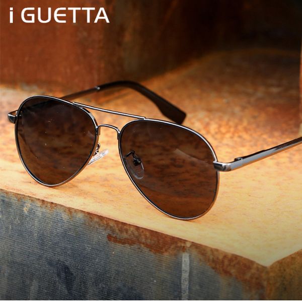 

i guetta punk sunglasses men polarized 2020 sun glasses men vintage metal glasses frame uv400 iyja486, White;black