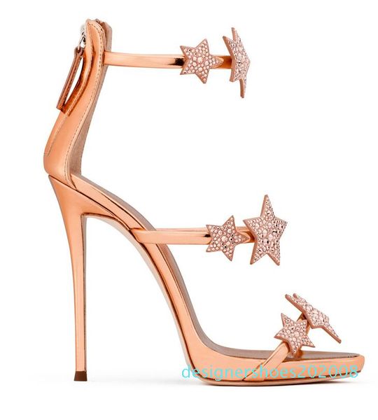 

sell 2020 summer new star water-drill slip-toe platform with gladiator sandals and stiletto heels high-heeled sandals size 33-40, Black