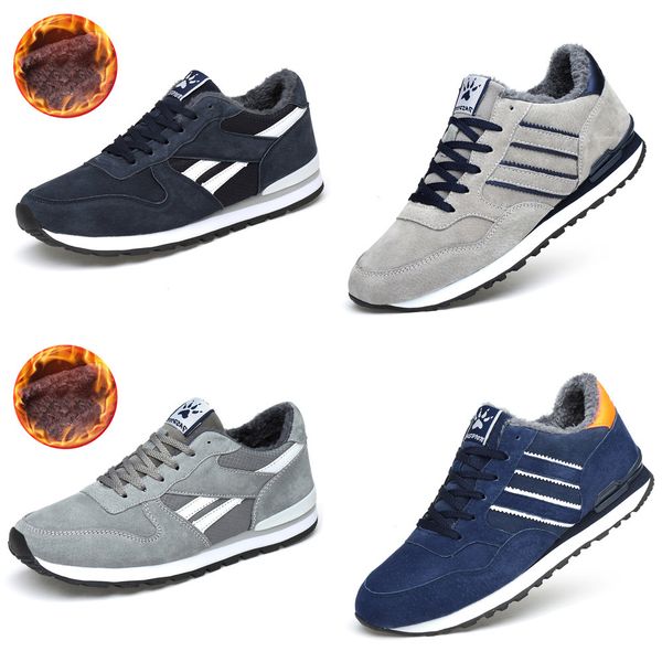 

valstone men's winter sneakers quality leather warm shoes plush lining breathable casual flats outdoor walking footwear hombres, Black