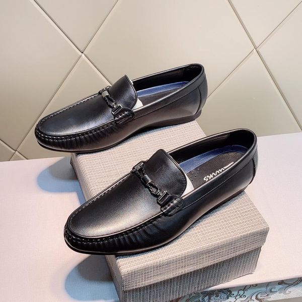 

new style high-end luxury men's casual business formal wear leather shoes fashion design brand classic cl men's shoes leather uppe