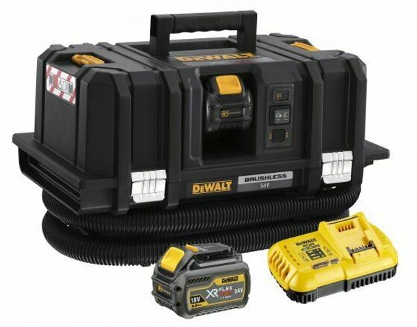 

Dewalt dcv586mt2 gb 54v xr flexvolt m cla vac with 2 x 54v 18v 6 0ah batterie