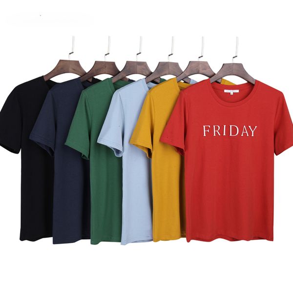 

tee shirt femme женщина тенниска вскользь хлопок рубашки с коротким рукавом лето топы женщиной тиснения письмо рубаха женской дряблой t женщ, White