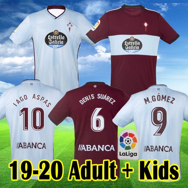 

2019 2020 celta de vigo soccer jerseys iago aspas gomez boufal okay football shirts 19 20 celta men kit kids uniform, Black;yellow