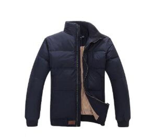 

горячая зима брендинг тяжелый держать тепло белая утка пуховик пальто мужской пуховик пальто, Black