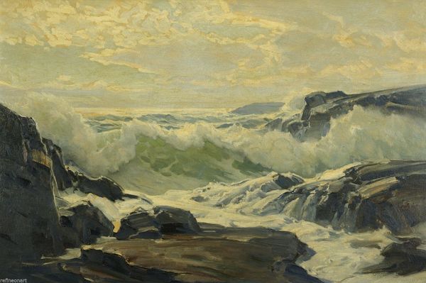 

frederick judd waugh coast of maine home wall art decor handpainted &hd print on canvas wall art canvas pictures 190906