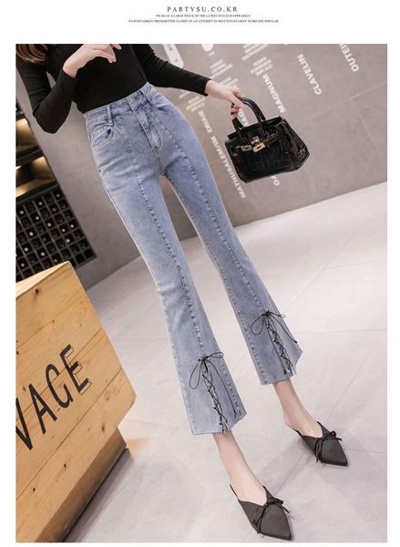 

violet women's tailored waist and hip princess jeans bk1073, Blue