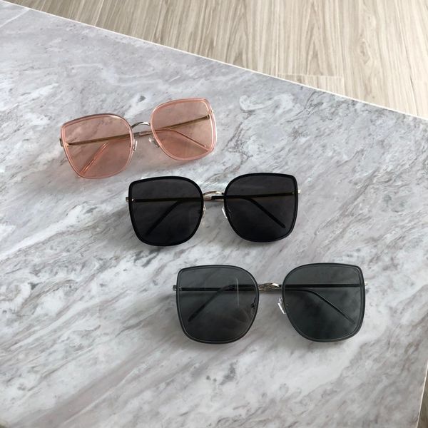 

2019 new sunglasses korean large-framed glasses gm net big red face with anti-uv sunglasses female models tide bibi