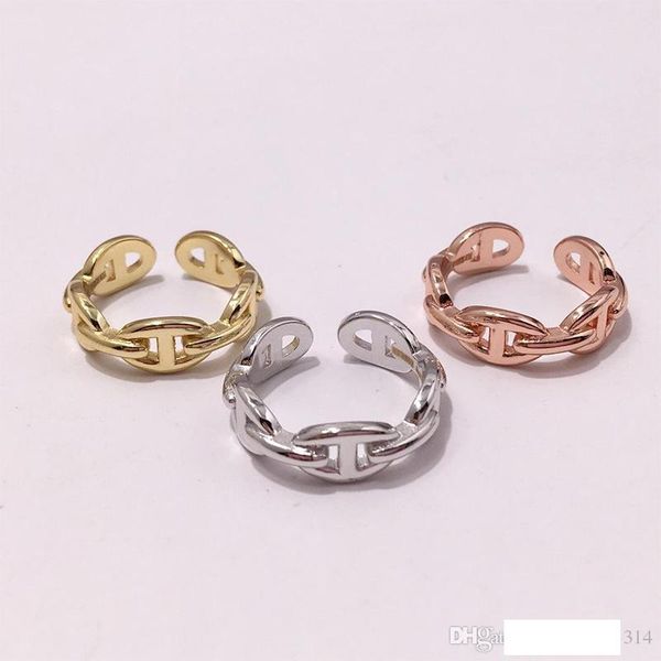 

yellow rose gold plated copper opening rings for women new arrival selling new luxury fashion jewelry, Silver