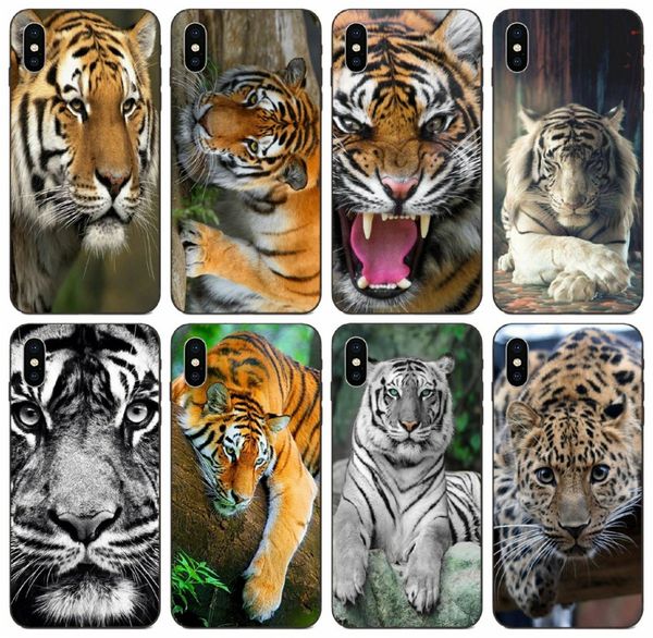 

tongtrade] printing patterns tiger white nofear whiskers stripes case for iphone 8s 7s 6s plus x xs 11 pro max galaxy note 9 s10 1pcs case
