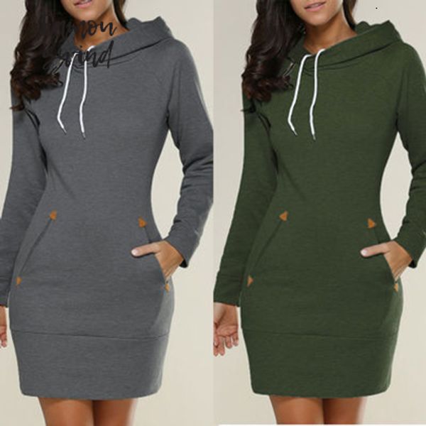 

толстовка с капюшоном женщины платье весна толстовка кулиской tracksuit платье женщины vestidos толстовки осень платье дизайнер одежды, Black;gray