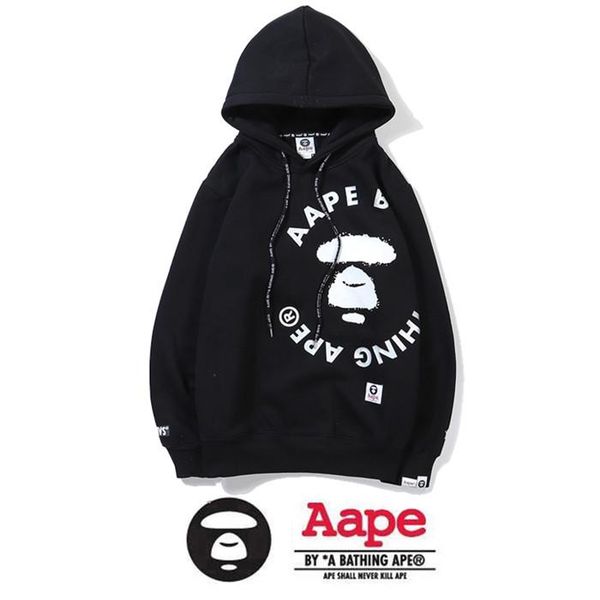 

дизайнер мужчины толстовки моды марка одежды mastermind япония черный печати хлопка пуловер с капюшоном из флиса толстовка, Black