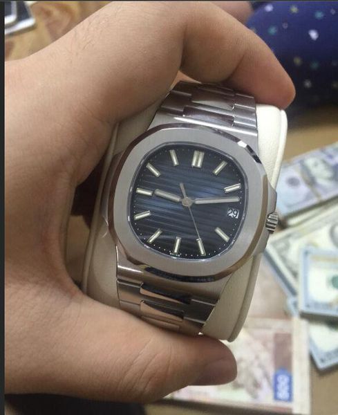 

sale 5711 nautilus watches man watch mechanical automatic movement stainless steel male wristwatch 011, Slivery;brown