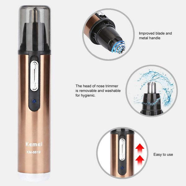 

km-6619 персональный электрический уход за кожей лица meilleure эпиляцию дю пенсне носа триммер для удаления clipper бритва prayt