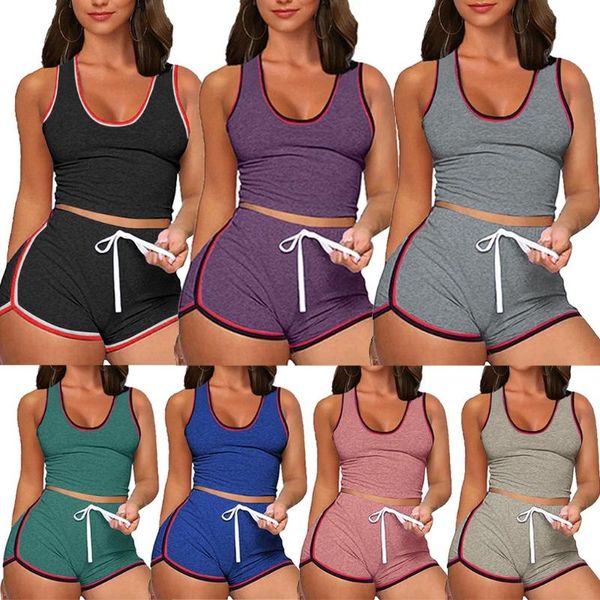 

2 pcs/set women seamless yoga sets fitness sports suits gym clothes breathable bra running leggings workout set short+6.10, White;red