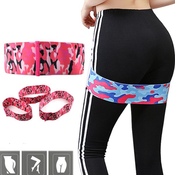 

size s m l 3pcs set women camouflage resistance bands non slip elastic squat stretching fitness yoga pilates training workout