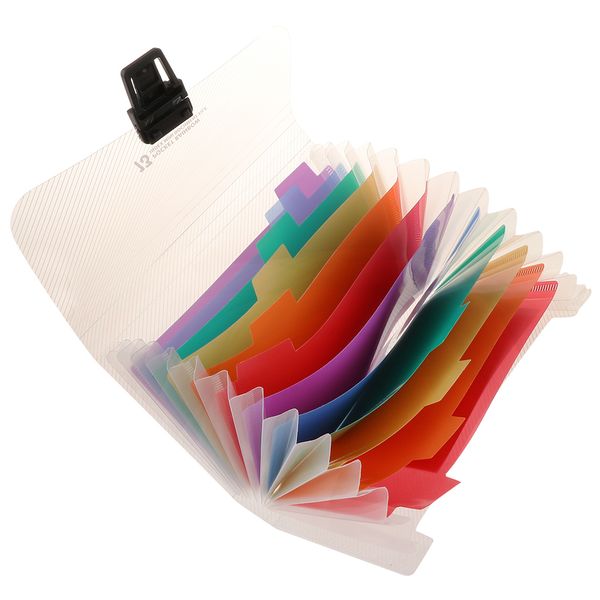 

mini a6 13 pockets expanding file folder receipts cards organizer bag