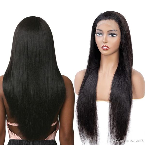 

парики человеческих волос шнурка передние для женщин бразильские non-remy короткие bob 13*4 парики фронта шнурка, Black