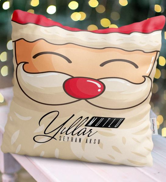 

personalized christmas christmas santa claus theme satin pillow-6 pillow case
