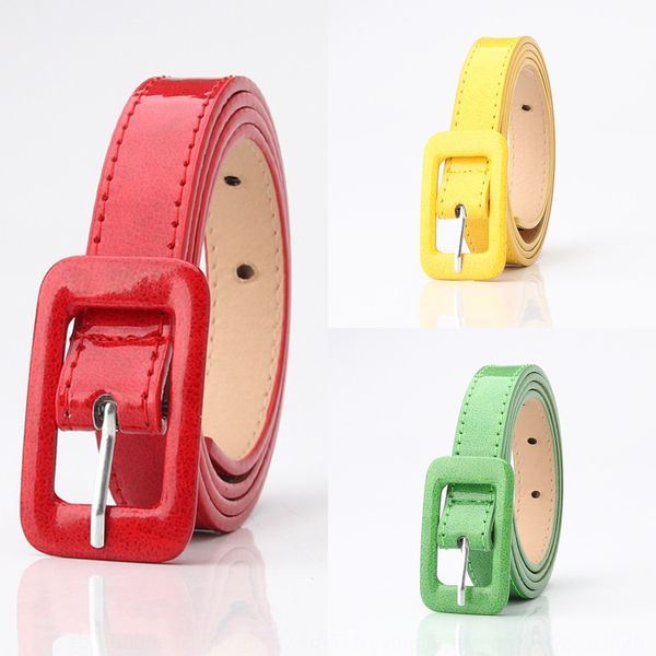 

19 women's patent leather simple all-match decorative belt dress sweater dress belt women's thin, Black;brown