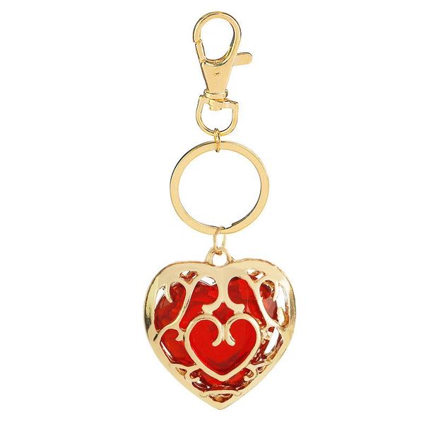 

fashion-heart shape keychain chaveiro alloy crystal key chain women key ring jewelry car key holder high quality, Slivery;golden