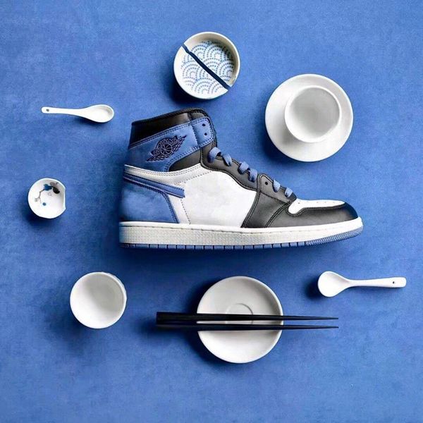 

к 2020 году новые прибытия всячески препятствовать 1 высокая голубая луна мужская баскетбольная обувь для 1с тренеров дизайнер спортивной по