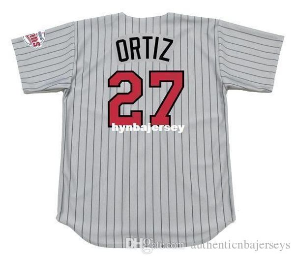 

custom david ortiz minnesota stitched 2002 majestic vintage away baseball jersey retro mens jerseys running, Black;blue