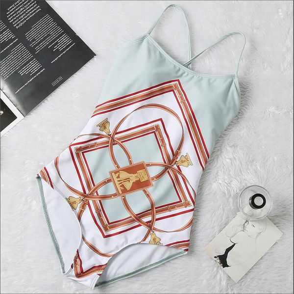 

designer swimsuit fashion swimwear with pad for women swimsuit bandage bathing suits one-piece bikini #8832, White;black