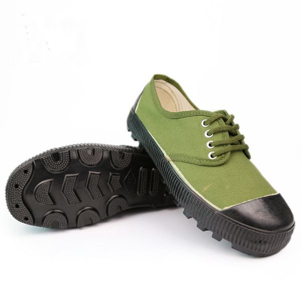 

women canvas vulcanized liberation shoes men female military training outdoor male lace up big size34-46 work rubber outsole footwear, Black