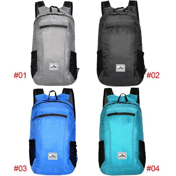

outdoor sport foldable shoulder backpack 20l ultra light waterproof travel climbing camping cycling storage knapsack new