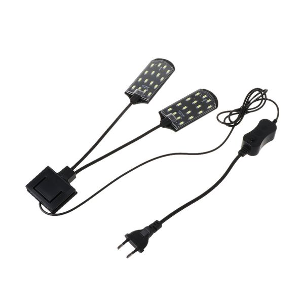 

ес plug fish tank лампы clip-на лампы аквариума растений свет высокой яркости энергосберегающие aquatic plant освещение 15w led бусин