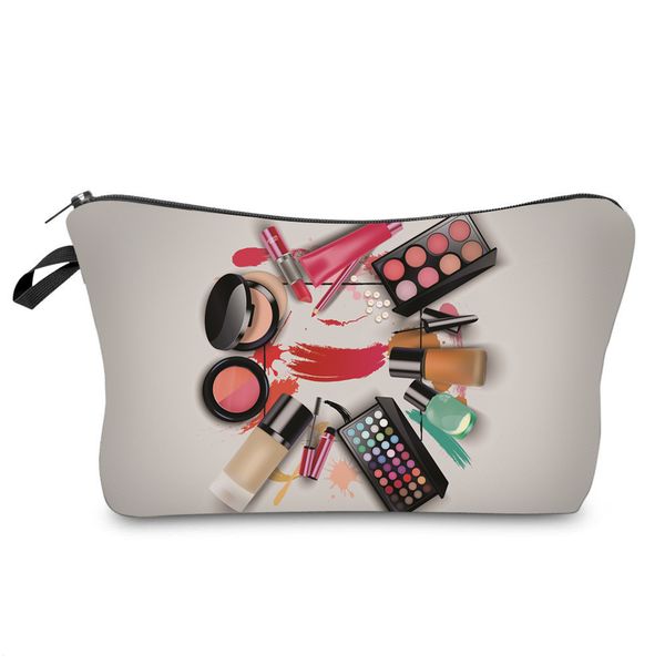 

designer makeup bag women cosmetic bags 3d printed makeup pattern new fashion necessaries for organizer toiletry 50952