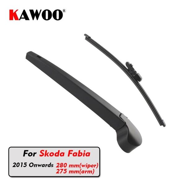 

kawoo car rear wiper blade blades back window wipers arm for fabia hatchback (2015 onwards) 280mm auto windscreen blade