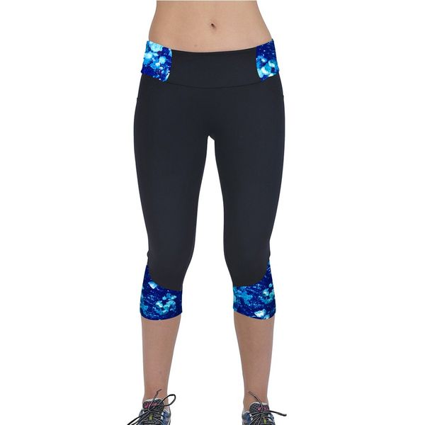 

cropped trousers sports leggings high waisted women sport leggings elastic band leggins gym sport femme sportswear seamless#yl, White;red