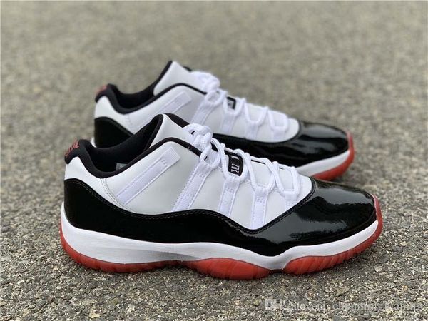

high air authentic 11 low white bred man basketball shoes 11s men black true red retro athletic sneakers with original box av2187-160