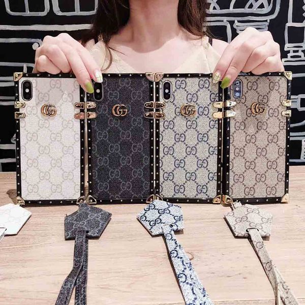 

Luxury metal brand logo de igner phone ca e for iphone x x max xr 8plu 8 7 6 plu back cover for am ung 10 9 8 not9 8 phone hell