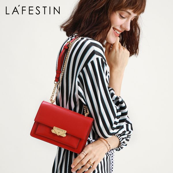 

la festin женская сумка 2020 новых популярные мешки плеча crossbody сумка для женщин моды цепи небольшого квадратного мешка