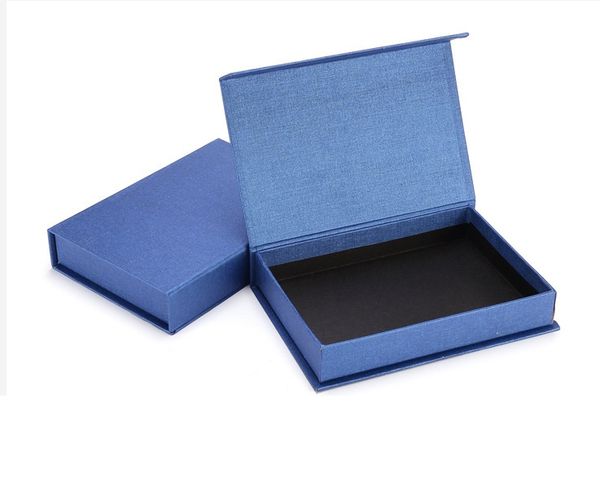 

jewelry gift box blue kraft packing bracelet necklace ring ear nail box christmas party birthday gift bag diy packaging display