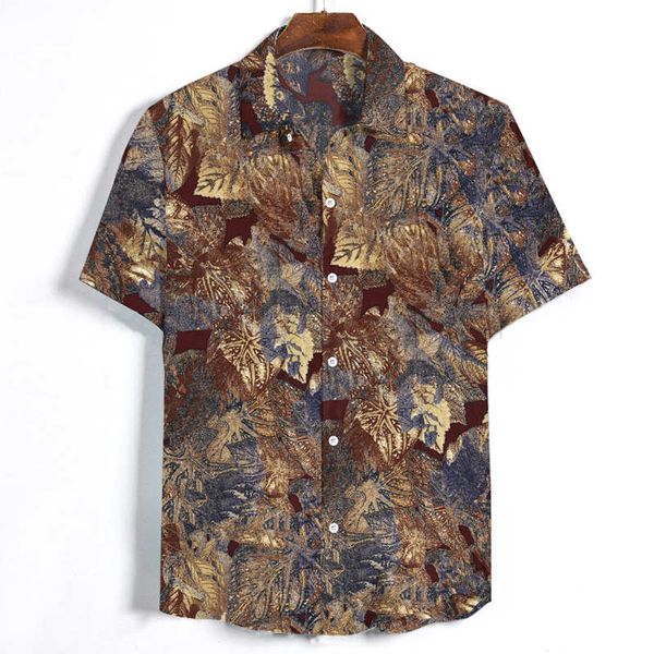 

men's shirts retro style slim fit short sleeve blouse male personality casual wild lapel shirt summer new 2020, White;black