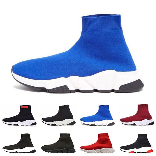 

2019 designer socks shoes fashion men women sneakers speed triple s trainer black white blue glitter mens trainers casual shoe runner